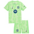 Kids Barcelona Third Spotify Logo Without Text Full Kit(Jersey+Shorts+Socks) 2024/25